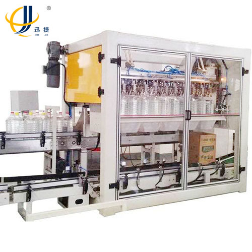 迅捷油桶自動裝箱機做的這么不可思議!